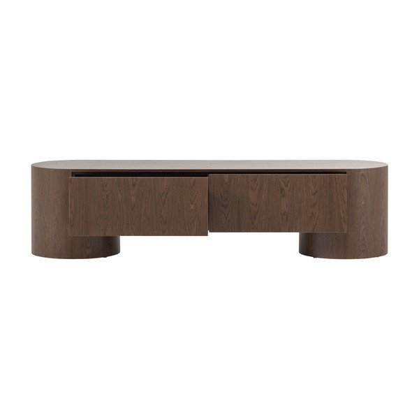 Tamsios natūralios spalvos TV spintelė 200x50x50 cm Velari – WOOOD-image-3