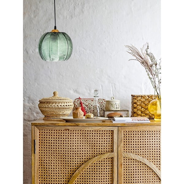 Kabantis šviestuvas žalios spalvos ø 22 cm su stiklo gaubtu Adar – Bloomingville-image-1