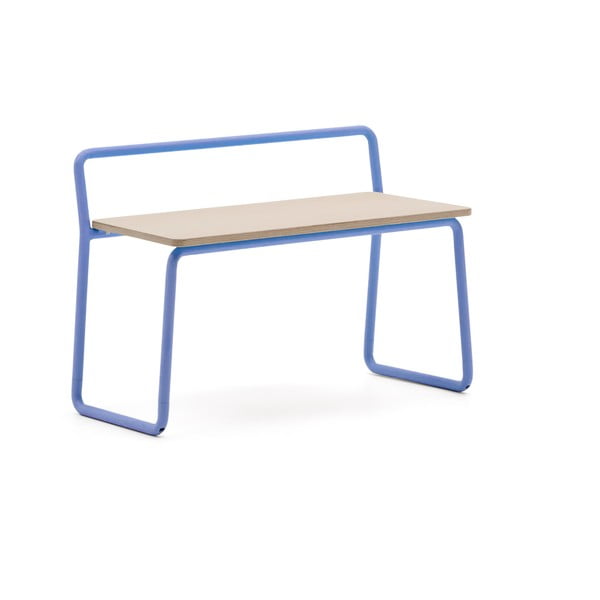 Mėlynos spalvos/natūralios spalvos suolas Tinn – Kave Home