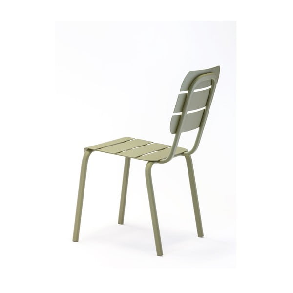 Metalinės sodo kėdės žalios spalvos 4 vnt. Alicante – Ezeis-image-3