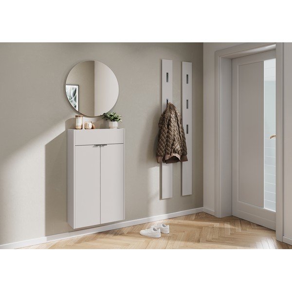 Kreminės spalvos pakabinama spintelė 56x97x22 cm Ameca – Germania-image-1