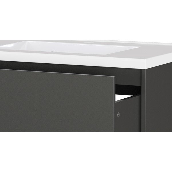 Antracito spalvos matinis pakabinama spintelė po kriaukle 81x61 cm Bodera – Germania-image-4