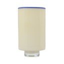 Kreminės spalvos iš stiklo  vaza (aukštis 26 cm) Milo – ONA