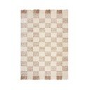 Rankų darbo kreminės spalvos/natūralios spalvos iš vilnos mišinio kilimas 200x300 cm Eric Checkboard – Flair Rugs