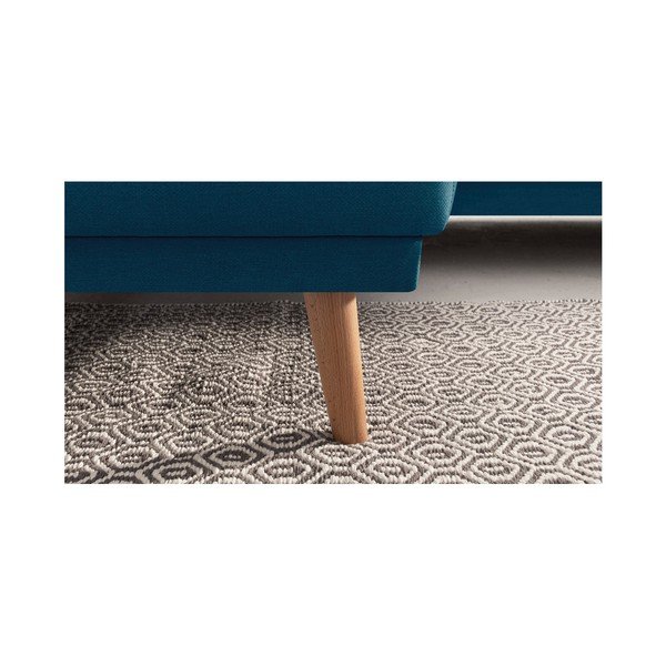 "Bobochic Paris Mola" tamsiai mėlyna kampinė sofa-lova, kairysis kampas-image-4