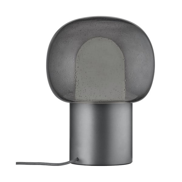 Antracito spalvos iš aliuminio stalinis šviestuvas LED (aukštis 32 cm) su stiklo gaubtu Iris – Blomus-image-4