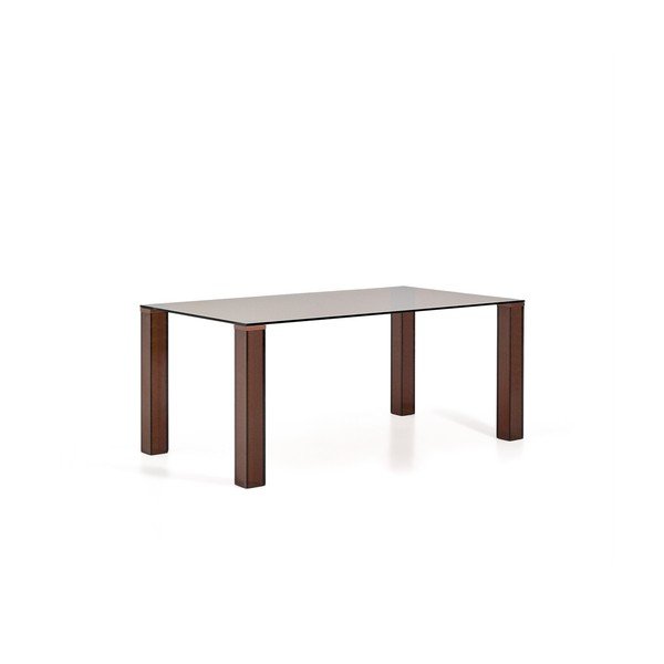 Iš stiklo valgomojo stalas 90x160 cm Adularia – Kave Home