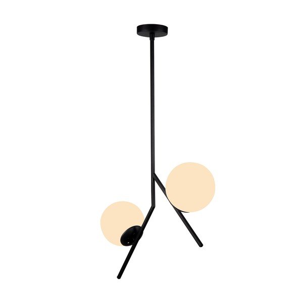 Juodas pakabinamas šviestuvas Squid Lighting Diagonal, aukštis 74 cm-image-3