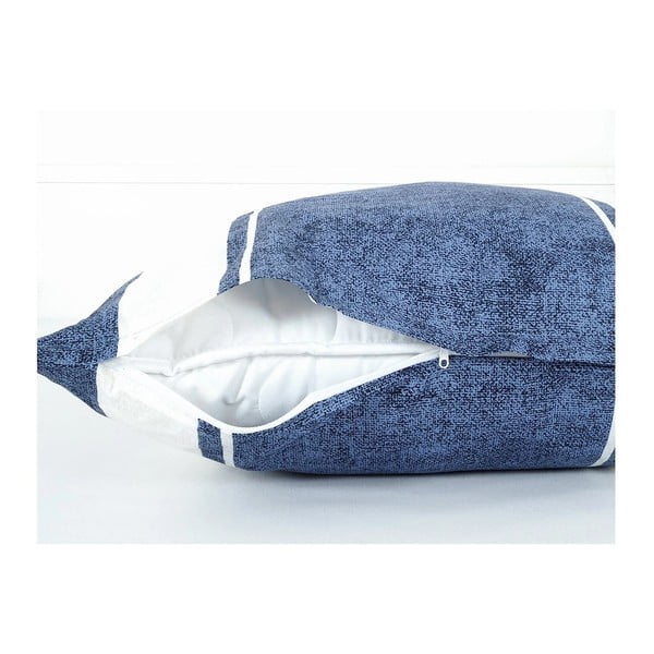 Mėlynos spalvos iš banguotos tekstūros viengulė patalynė 140x200 cm Blue Line – B.E.S.-image-2