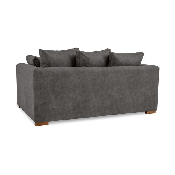 Iš dirbtinės odos sofa antracito spalvos 175 cm Hamburg – Scandic-image-3