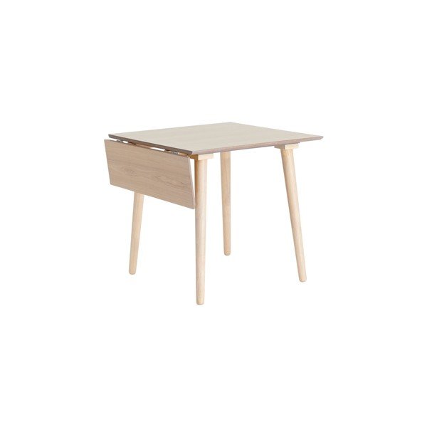 Prailginamas valgomojo stalas su papildomu stalviršiu iš guobos 80x80 cm Jolina – Ellos Home-image-4