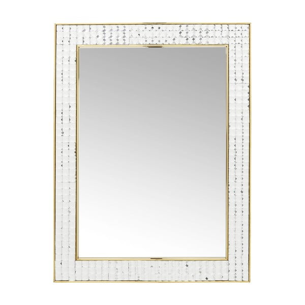 Sieninis veidrodis "Kare Design Crystals Gold", 80 x 60 cm
