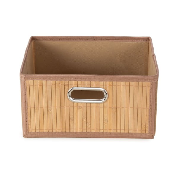 Daiktadėžė iš bambuko natūralios spalvos 31x31x15 cm – Compactor-image-1