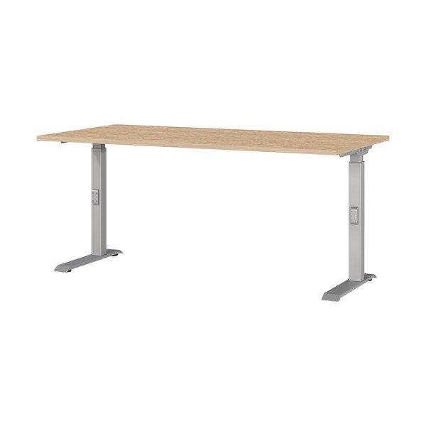 Reguliuojamas darbo stalas su ąžuolo dekoro stalviršiu 80x160 cm Downey – Germania