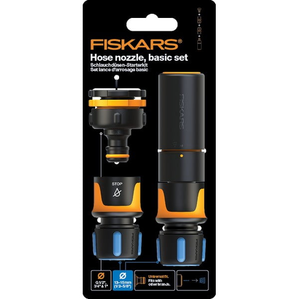 4 Fiskars Comfort Basic žarnos antgalių rinkinys