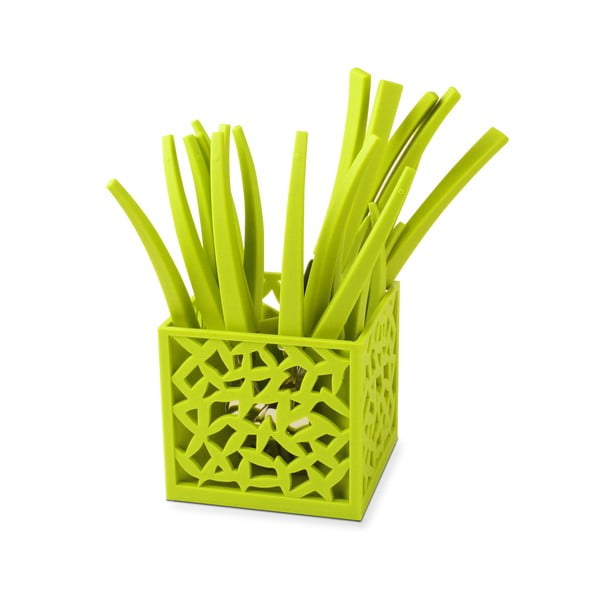 24 žalių stalo įrankių rinkinys su stovu "Vialli Design Mia-image-1