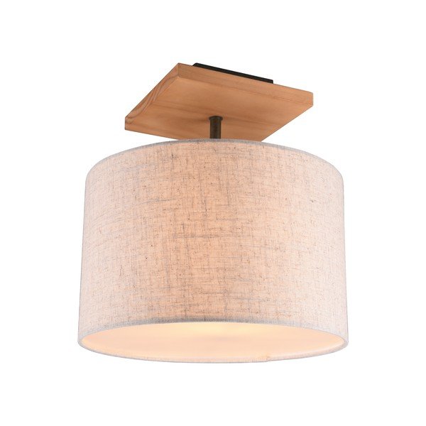 Lubinis šviestuvas šviesiai pilkos spalvos su tekstiliniu gaubtu Elmau – Trio-image-2