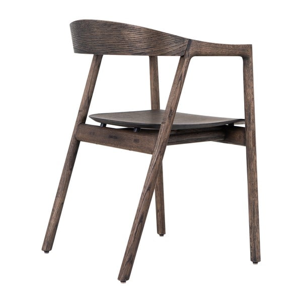 Iš ąžuolo masyvo valgomojo kėdė rudos spalvos Muna – Gazzda-image-4