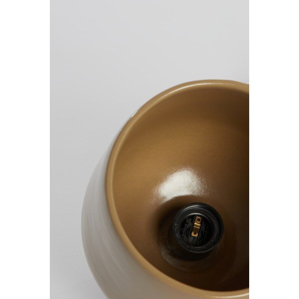 Rudas lubinis šviestuvas su keraminiu gaubtu ø 18 cm Dena - Light & Living-image-1