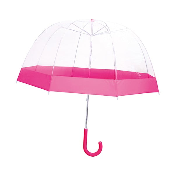 Vaikiškas permatomas skėtis su rožinėmis detalėmis "Birdcage", ⌀ 58 cm