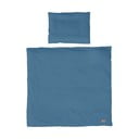 Mėlynos spalvos vaikiška patalynė vaikiškai lovai 80x80 cm Seashells – Roba