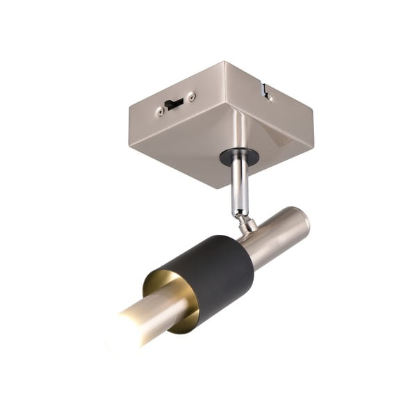 Juodos spalvos/sidabrinės spalvos taškinis šviestuvas LED 20,5x10 cm Ikaris – Trio Select-image-4