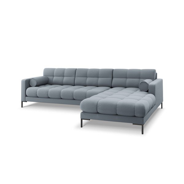 Šviesiai mėlyna kampinė sofa Cosmopolitan Design Bali, kampas dešinėje-image-3