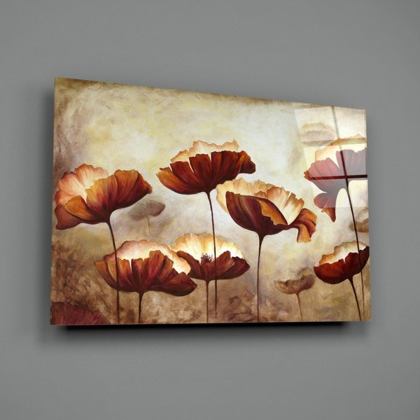 Paveikslas ant stiklo Insigne Poppy, 72 x 46 cm-image-3