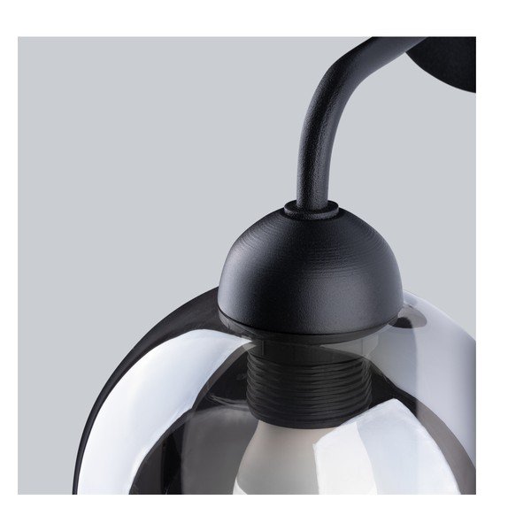 Juodos spalvos sieninė lempa ø 15 cm Grande – Sollux-image-4