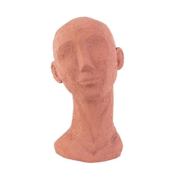 Terakotinė oranžinė dekoratyvinė figūrėlė PT LIVING Face Art, aukštis 28,4 cm-image-1