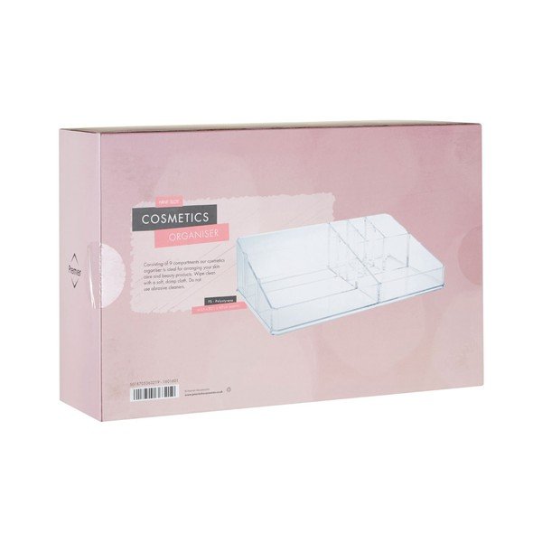 "Premier Housewares Met Clear 9 skyrių kosmetinė-image-1