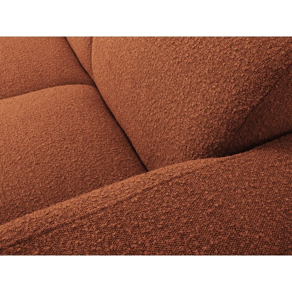 Kampinė sofa rudos spalvos iš boucle (su dešiniuoju kampu) Molino – Micadoni Home-image-1