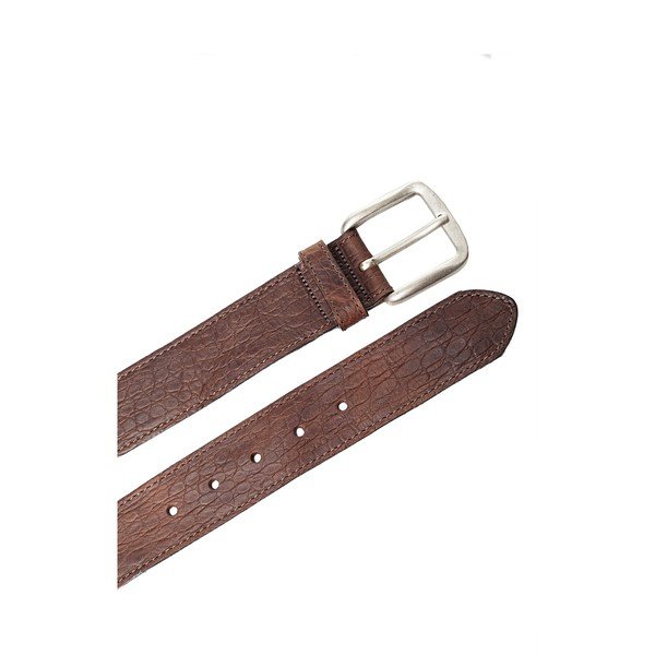 Rudas odinis vyriškas diržas Ferruccio Laconi Sven, 110 cm ilgio-image-2