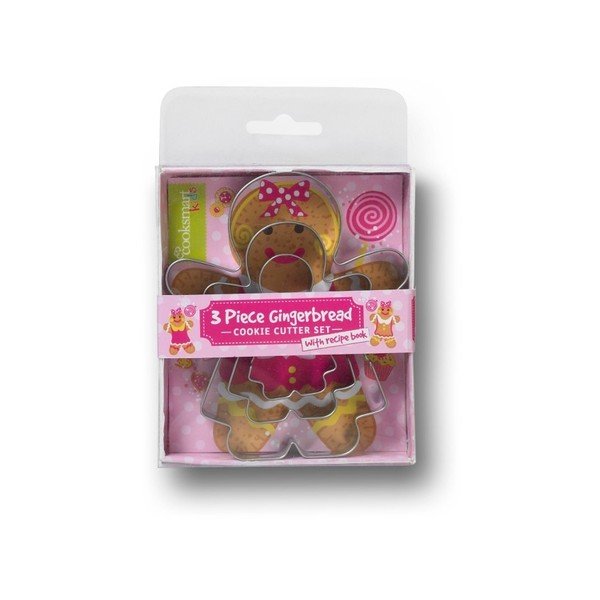 3 "Cooksmart ® Gingerbread Girl" sausainių pjaustytuvų rinkinys-image-1