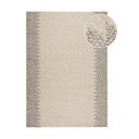 Rankų darbo iš vilnos mišinio kilimas kreminės spalvos 160x230 cm Minerals Border – Flair Rugs