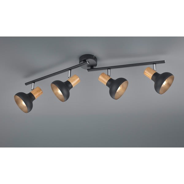 Matinės juodos spalvos taškinis šviestuvas ø 10 cm Latika – Reality-image-1