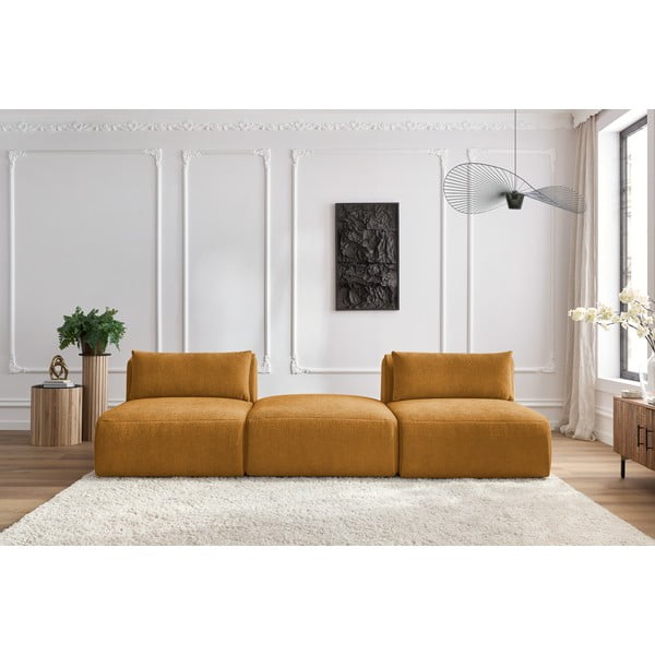Garstyčių spalvos sofa 283 cm Jeanne - Bobochic Paris-image-1