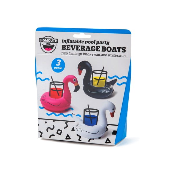 3 pripučiamų gėrimų žiedų rinkinys Big Mouth Inc. Paukščiai-image-1