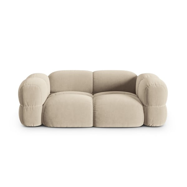 Smėlio spalvos iš velveto sofa 210 cm Loretto – Cosmopolitan Design