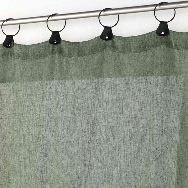 Permatoma užuolaida khaki spalvos 140x240 cm Linka – douceur d'intérieur-image-1