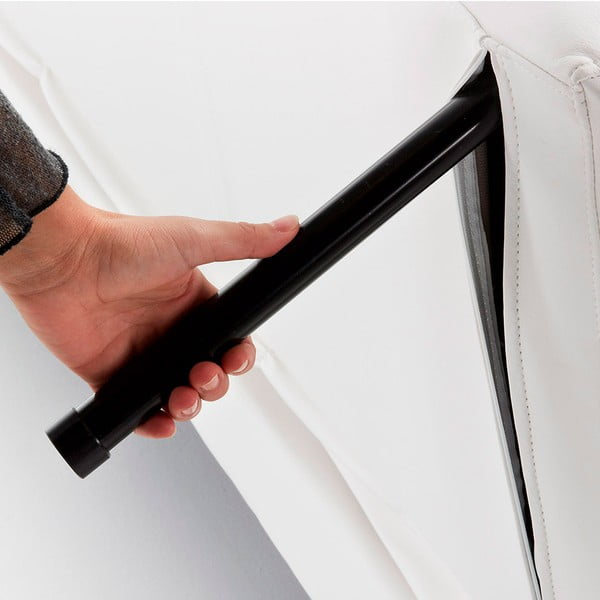 Balta dirbtinės odos sofa-lova Kave Home Regor-image-1