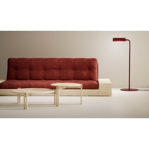 Sulankstoma sofa iš kordinio velveto raudonos spalvos 244 cm Base – Karup Design-image-1