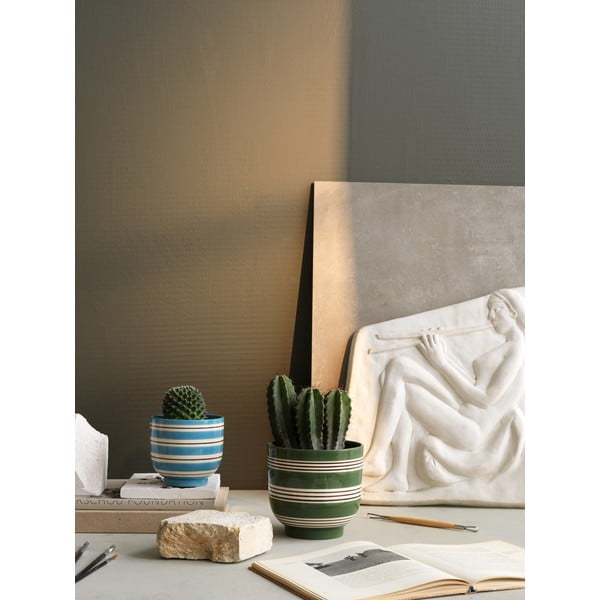Mėlynos ir baltos spalvos keraminis vazonas Kähler Design, ø 12 cm-image-2