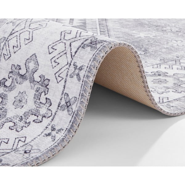 Šviesiai pilkas kilimas Nouristan Gratia, 80 x 200 cm-image-3