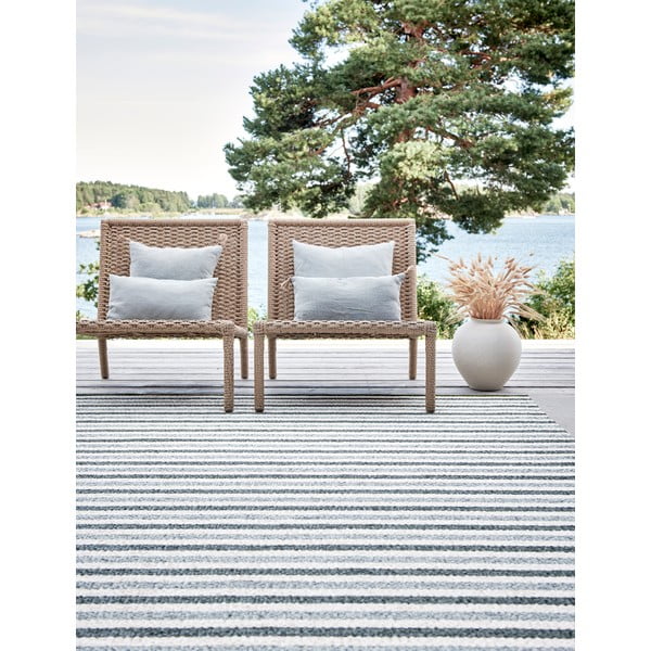 Žalios spalvos/kreminės spalvos lauko kilimas 70x240 cm Teo Sage – Pappelina-image-3