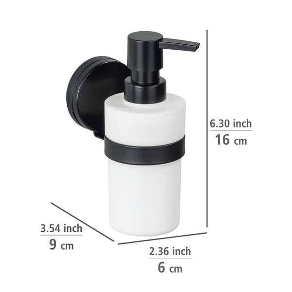 Juodai baltas sieninis muilo dozatorius Weko Static-Loc® Plus-image-3