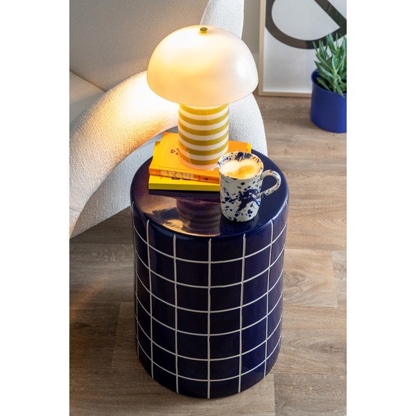Iš keramikos apvalios formos šoninis stalas ø 33 cm Retro Tiles – Leitmotiv-image-1