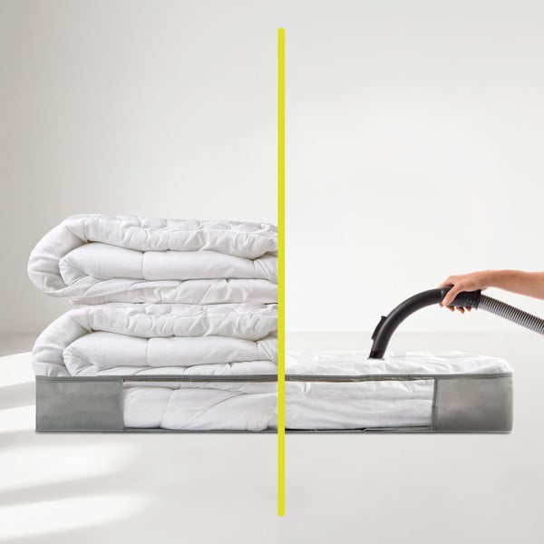 Vakuuminė iš plastiko daiktadėžė po lova 105x45x15 cm – Homéa