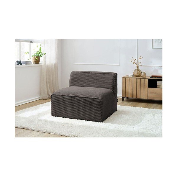 Rudos spalvos iš kordinio velveto modulinė sofos dalis (modulinė) Megeve – Bobochic Paris-image-1