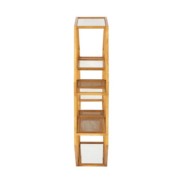 Natūralios spalvos iš metalo kelių aukštų sieninė lentyna 92 cm Zariah – Premier Housewares-image-4
